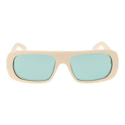 GCDS Cremefarbene Unisex-Sonnenbrille