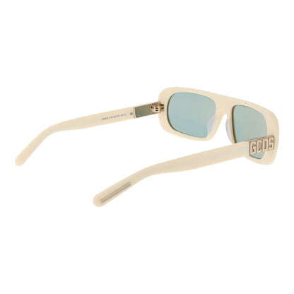 GCDS Cremefarbene Unisex-Sonnenbrille