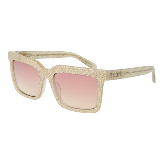 GCDS Goldene Unisex-Sonnenbrille