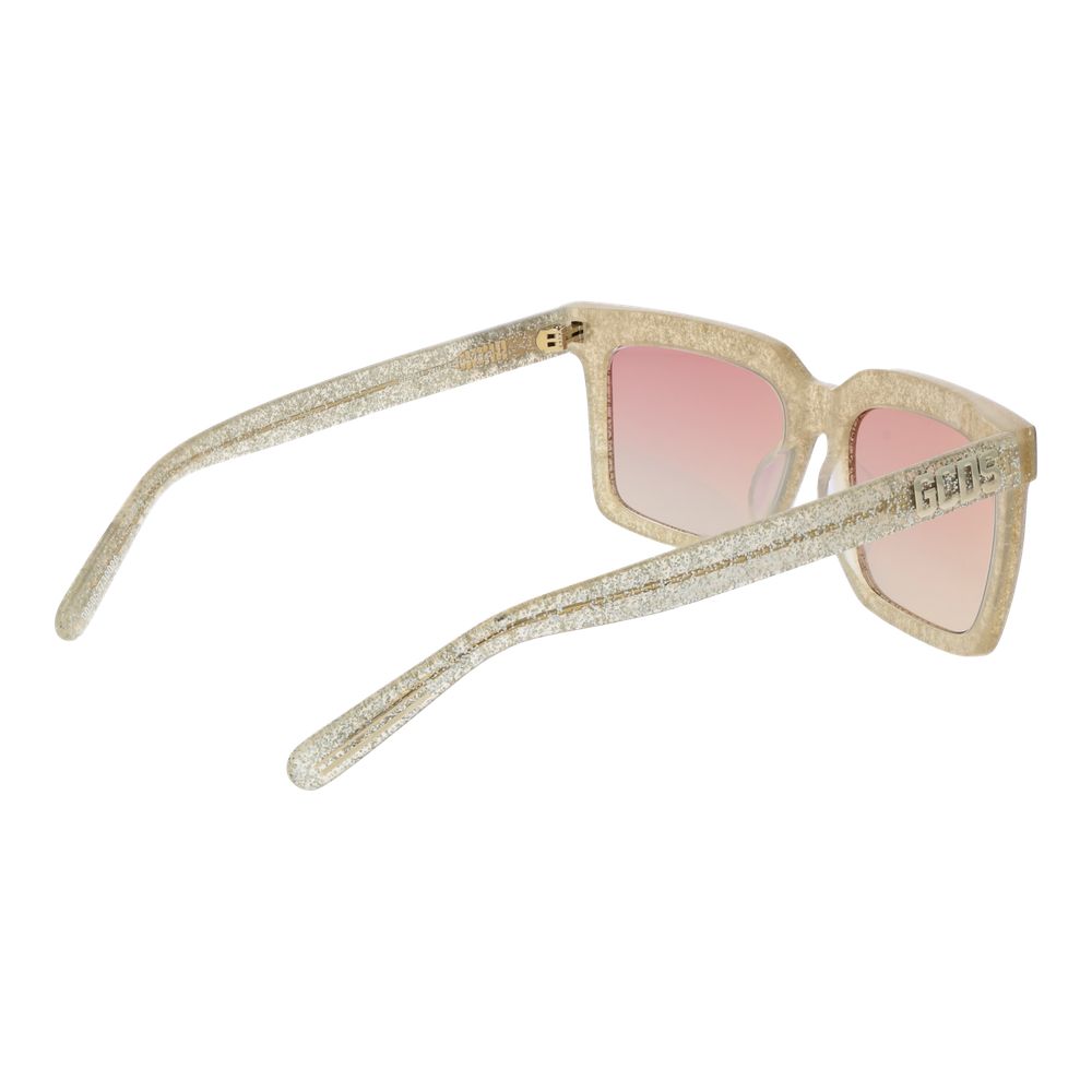 GCDS Goldene Unisex-Sonnenbrille