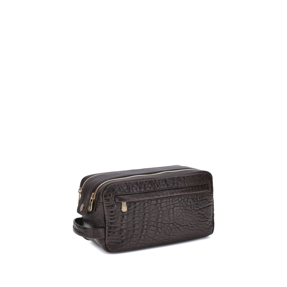 Brunello Cucinelli Kosmetiketui aus Leder