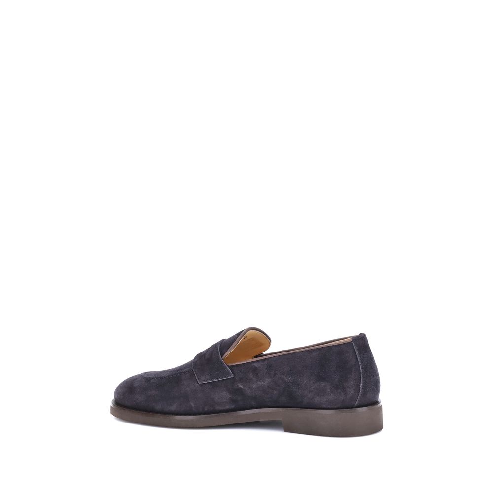 Brunello Cucinelli Blaue Slipper aus Gummi