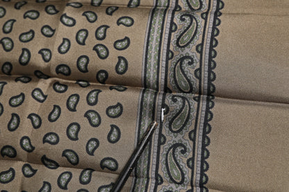 Dolce &amp; Gabbana Braun bedruckter Halswärmer Herren Foulardschal