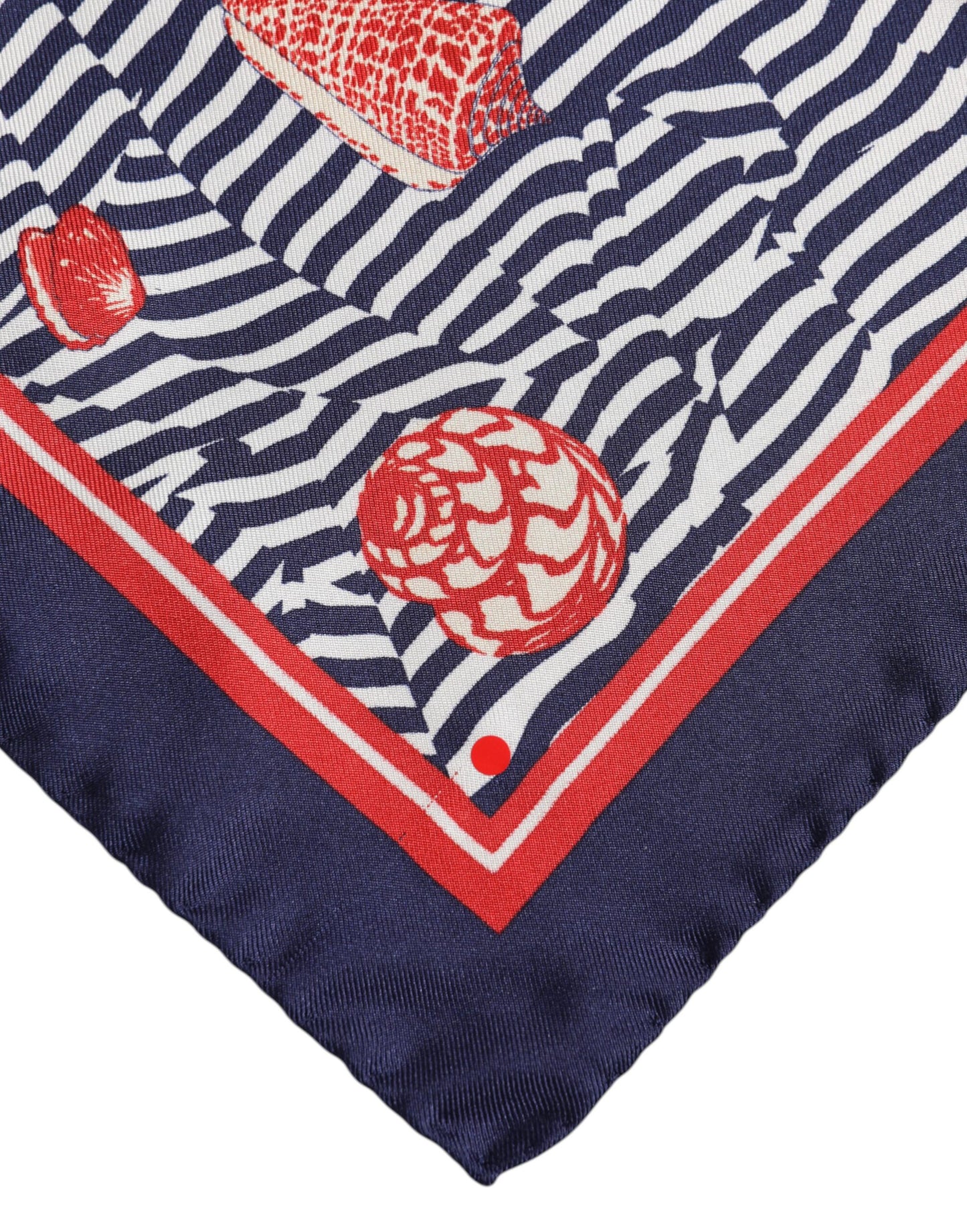 Dolce &amp; Gabbana Multicolor Seashells Square Herren Foulard Schal