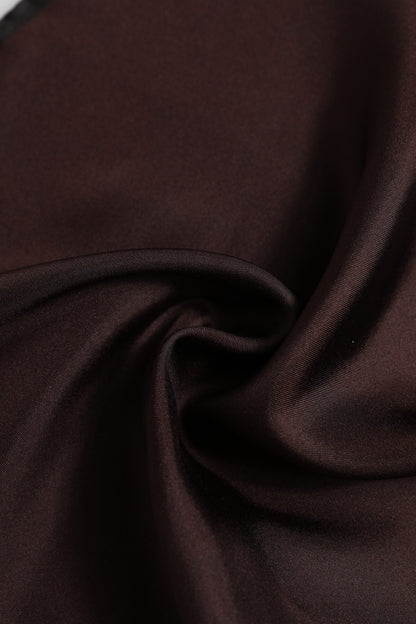 Dolce & Gabbana Brown DG Crown Silk Square Men Foulard Scarf