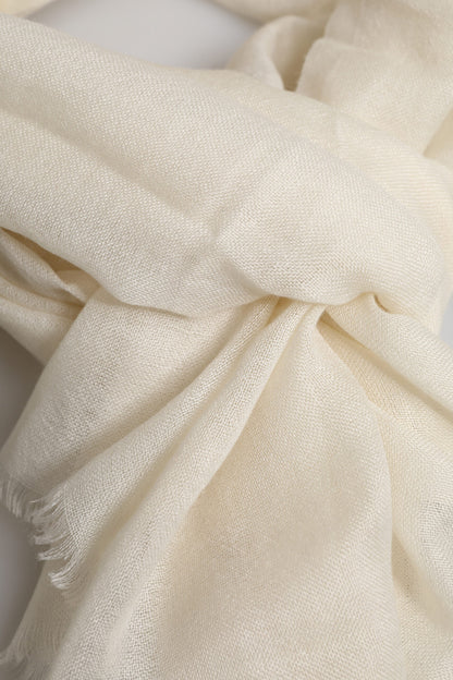 Dolce & Gabbana White Cashmere Neck Warmer Wrap Shawl Scarf