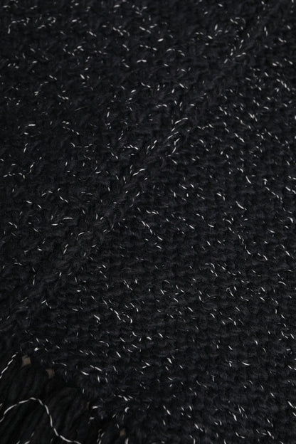 Dolce & Gabbana Black Cashmere Neck Warmer Wrap Shawl Scarf