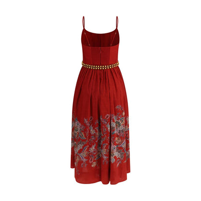 Zimmermann Red Cotton Casual Dress