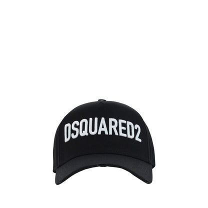 Dsquared² Schwarze Baumwollkappe (Baseballkappe)