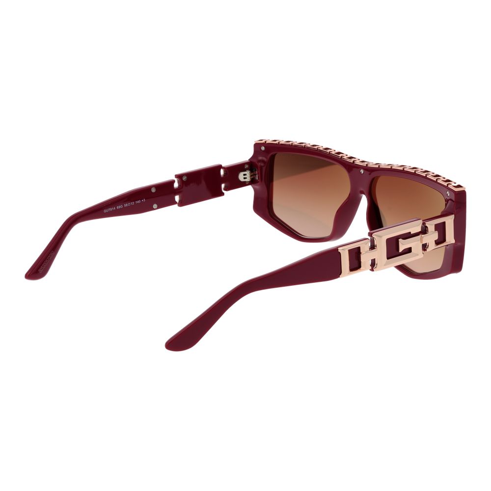 Guess Sonnenbrille aus rotem Edelstahl