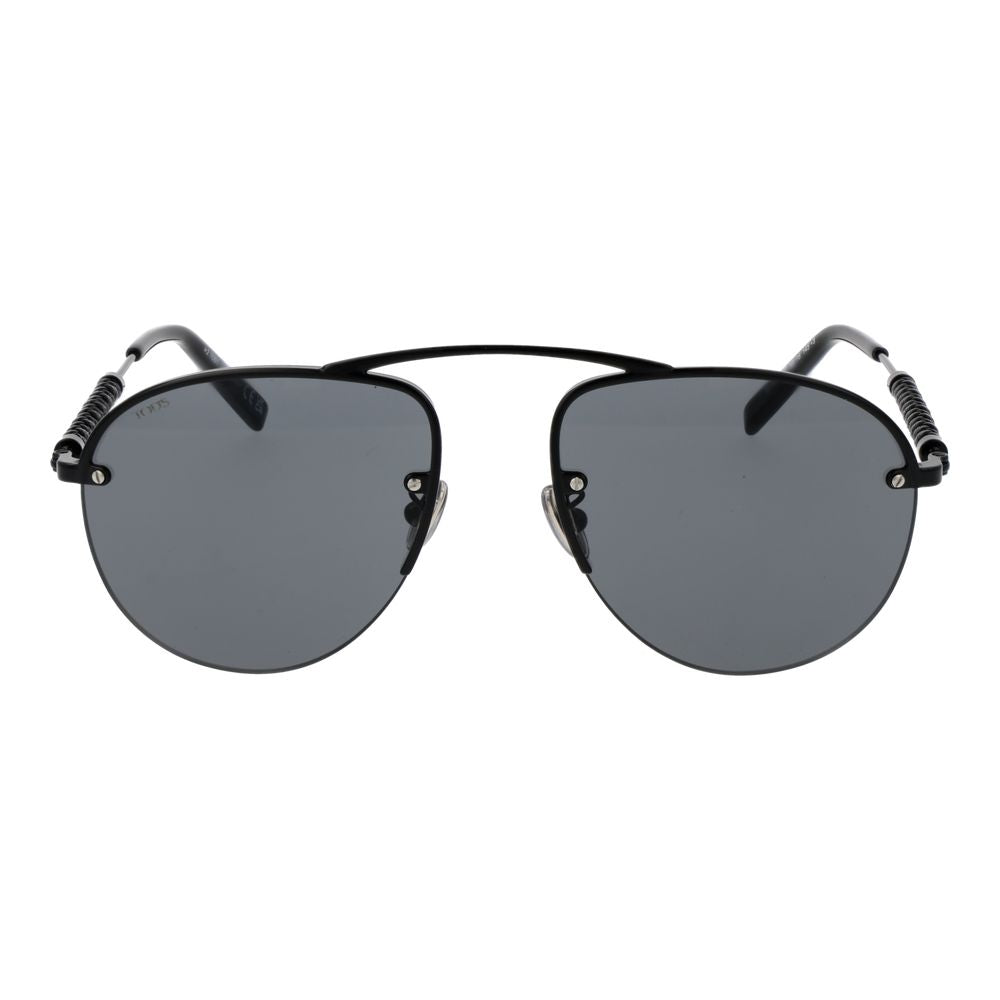 Schwarze Metallsonnenbrille von Tod's