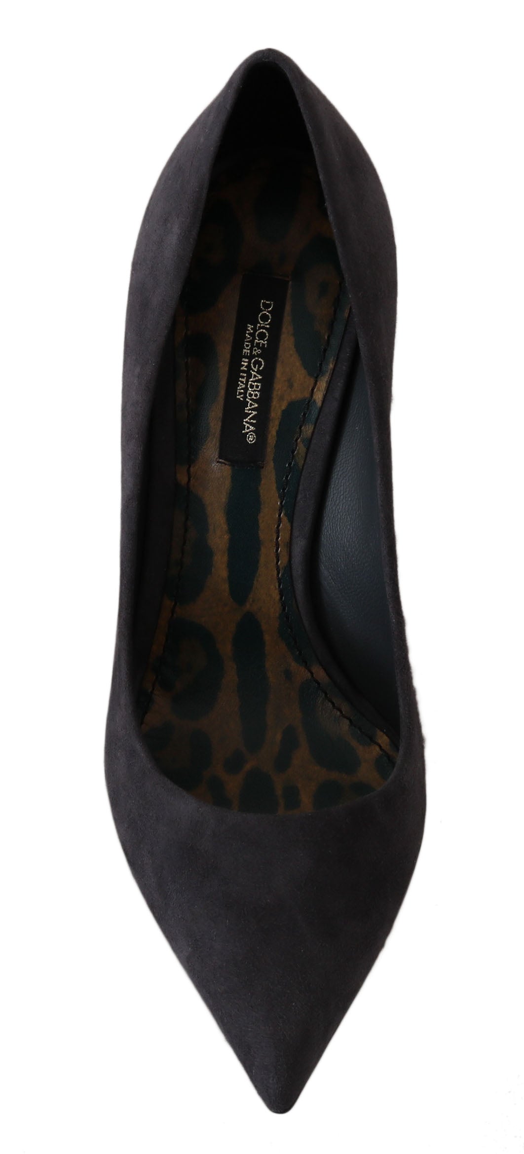 Dolce &amp; Gabbana Grau Wildleder Stiletto Schuhe Heels