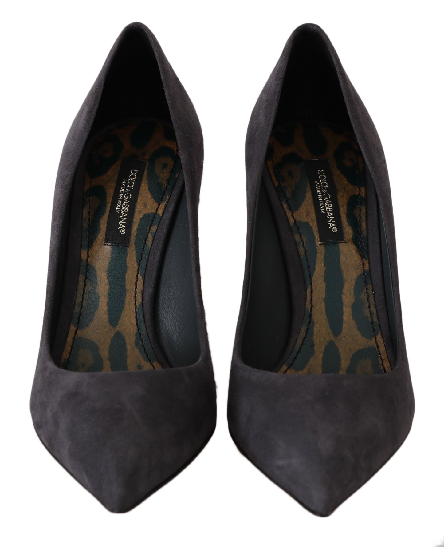Dolce &amp; Gabbana Grau Wildleder Stiletto Schuhe Heels