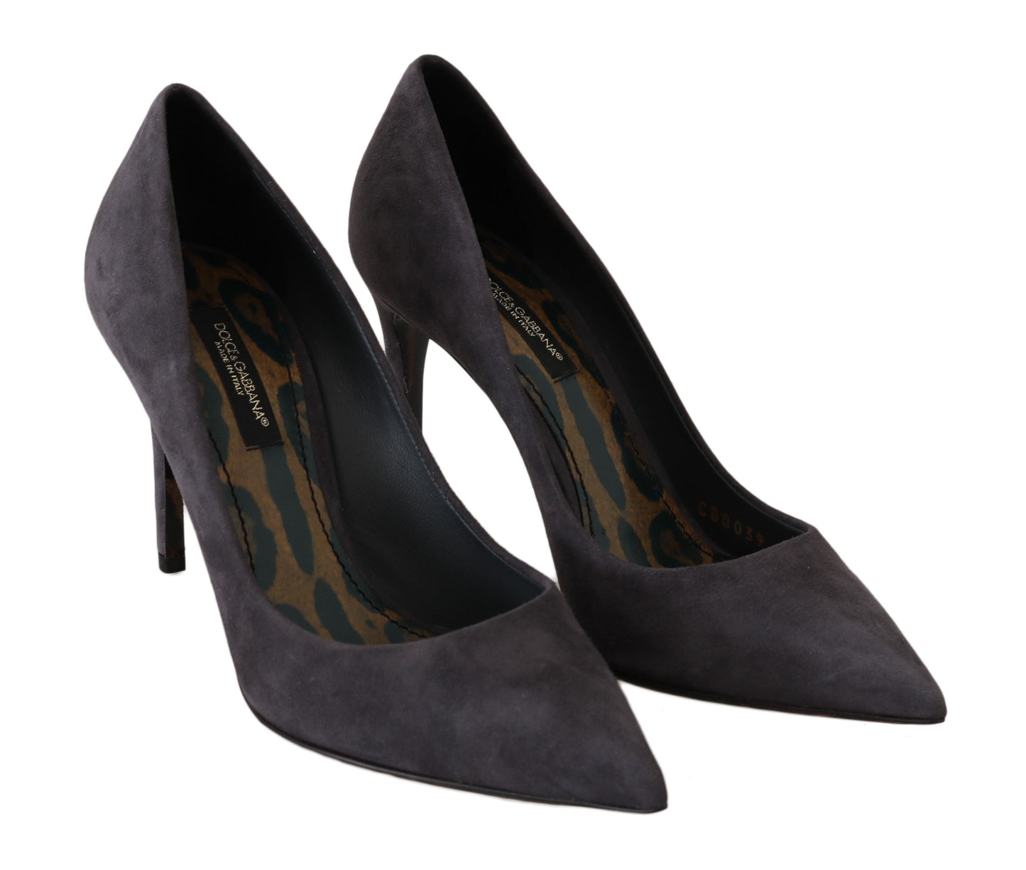 Dolce &amp; Gabbana Grau Wildleder Stiletto Schuhe Heels