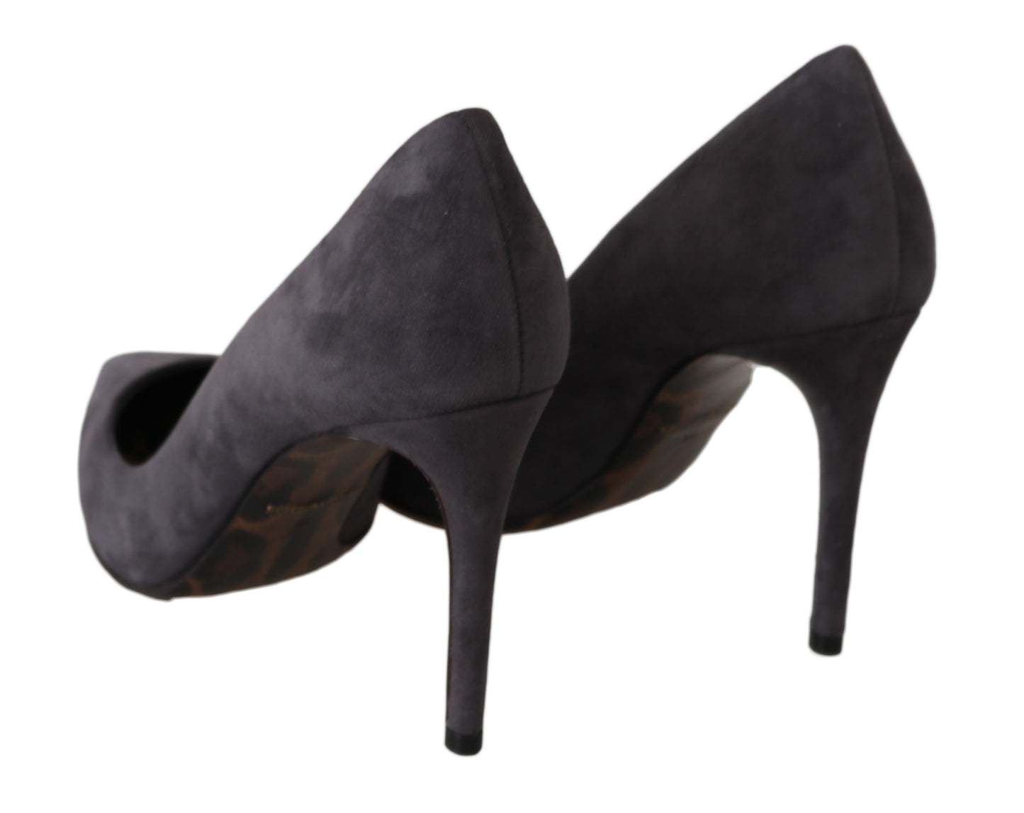 Dolce &amp; Gabbana Grau Wildleder Stiletto Schuhe Heels