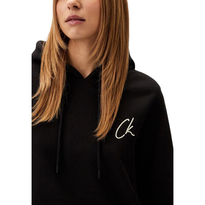Calvin Klein Jeans – Schwarzes Sweatshirt aus recycelter Baumwolle