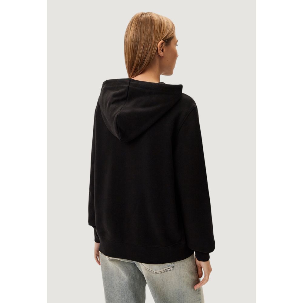 Calvin Klein Jeans – Schwarzes Sweatshirt aus recycelter Baumwolle