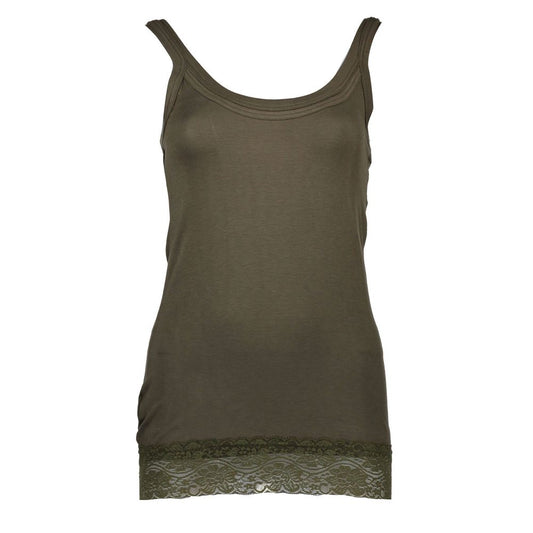 Silvian Heach Grünes Baumwoll-Damen-Tanktop