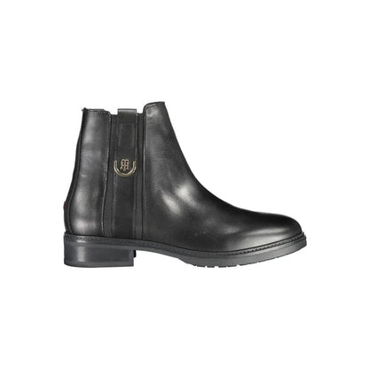 Tommy Hilfiger – Schwarze Lederstiefel für Damen