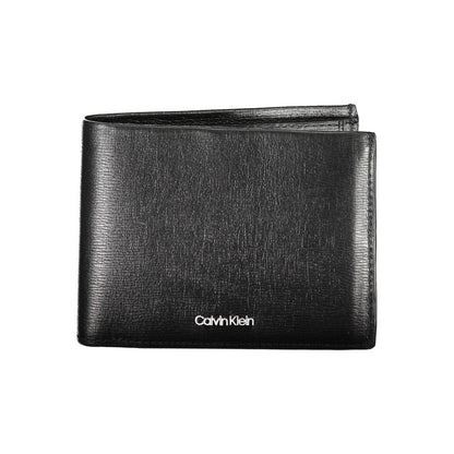 Calvin Klein Schwarze Lederbrieftasche