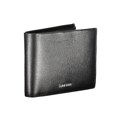Calvin Klein Schwarze Lederbrieftasche