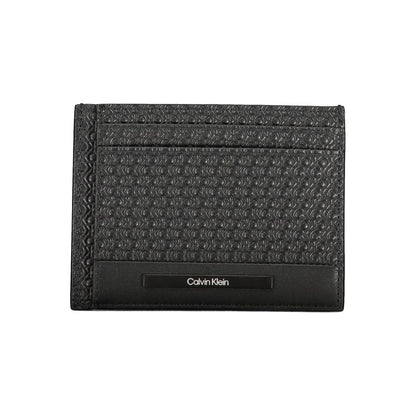 Calvin Klein Schwarze Lederbrieftasche