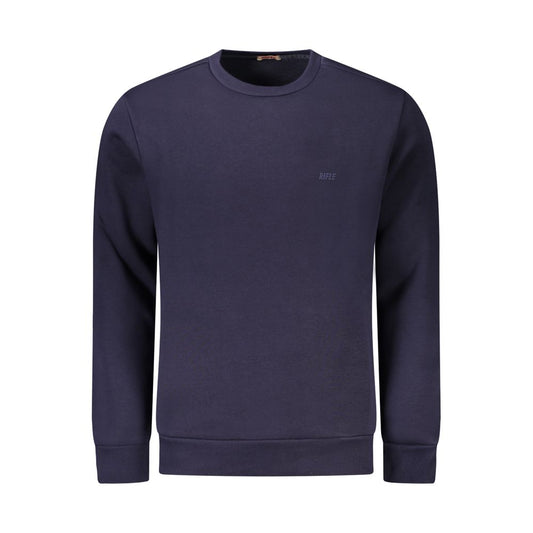 Gewehrblauer Baumwollpullover für Herren