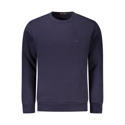 Gewehrblauer Baumwollpullover für Herren