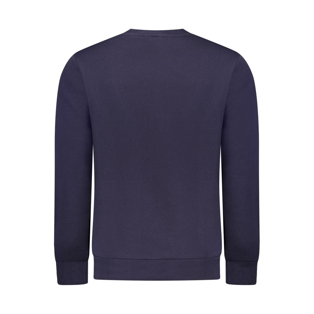 Gewehrblauer Baumwollpullover für Herren