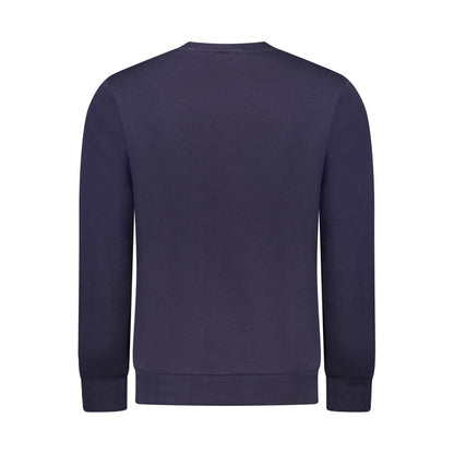 Gewehrblauer Baumwollpullover für Herren