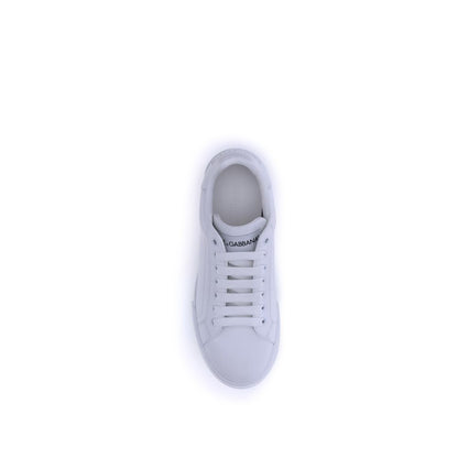Dolce & Gabbana White Rubber Low Top Sneakers