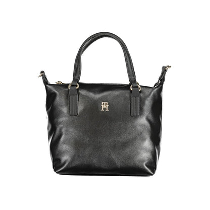 Tommy Hilfiger – Schwarze Polyester-Handtasche
