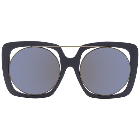 Yohji Yamamoto Braune Unisex-Sonnenbrille