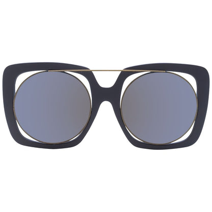 Yohji Yamamoto Braune Unisex-Sonnenbrille