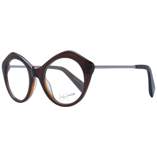 Yohji Yamamoto Braunes Unisex-Brillengestell
