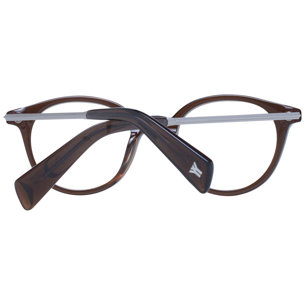Yohji Yamamoto Braunes Unisex-Brillengestell