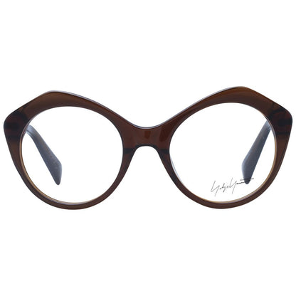 Yohji Yamamoto Braunes Unisex-Brillengestell