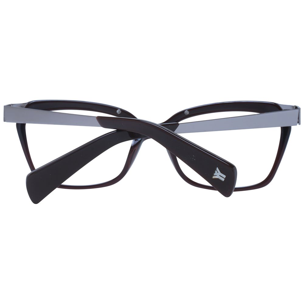 Yohji Yamamoto Braunes Unisex-Brillengestell