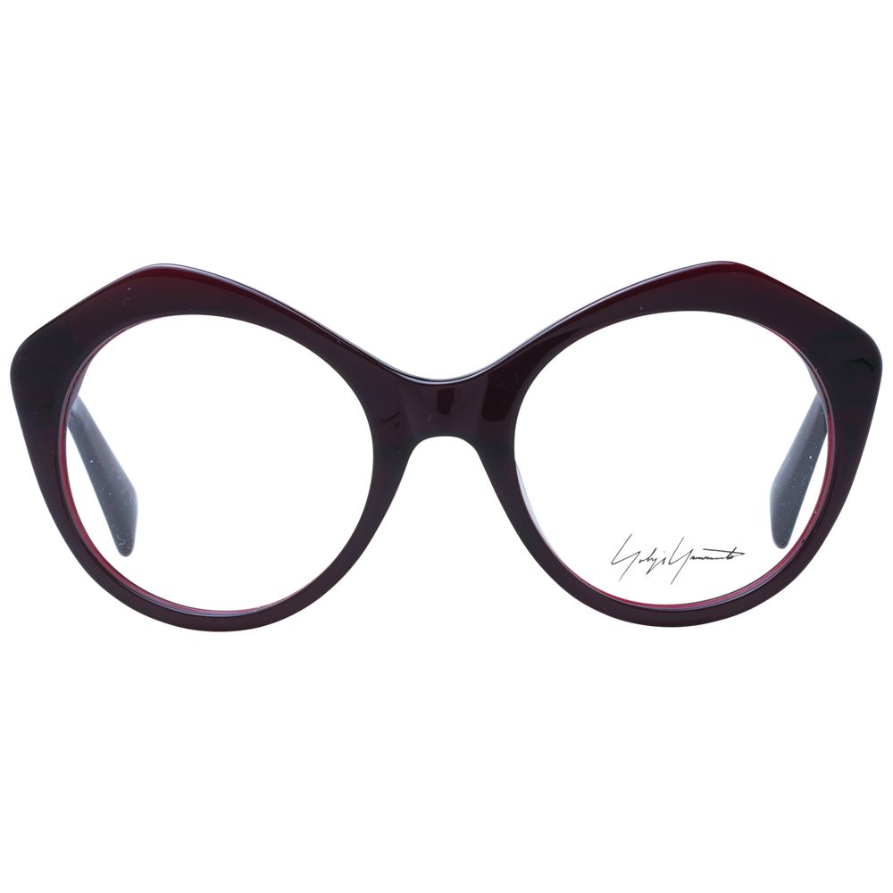 Yohji Yamamoto – Burgunderfarbenes Unisex-Brillengestell
