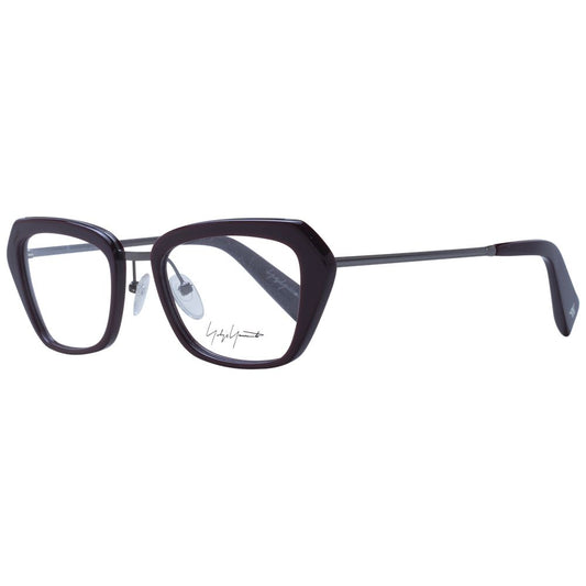 Yohji Yamamoto – Burgunderfarbenes Unisex-Brillengestell