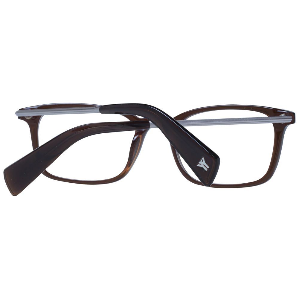 Yohji Yamamoto Braunes Unisex-Brillengestell