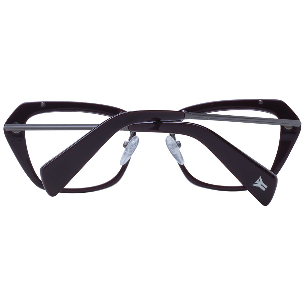 Yohji Yamamoto – Burgunderfarbenes Unisex-Brillengestell