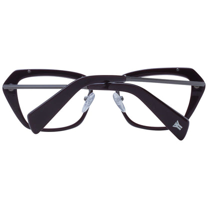 Yohji Yamamoto – Burgunderfarbenes Unisex-Brillengestell
