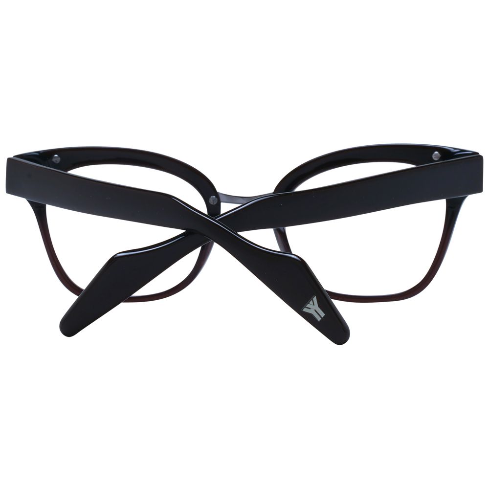 Yohji Yamamoto Braunes Unisex-Brillengestell