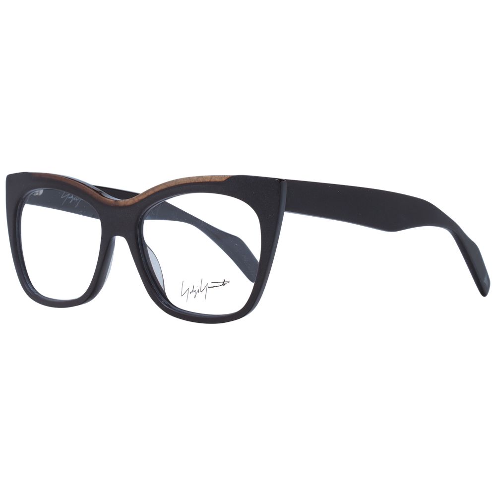 Yohji Yamamoto Braunes Unisex-Brillengestell