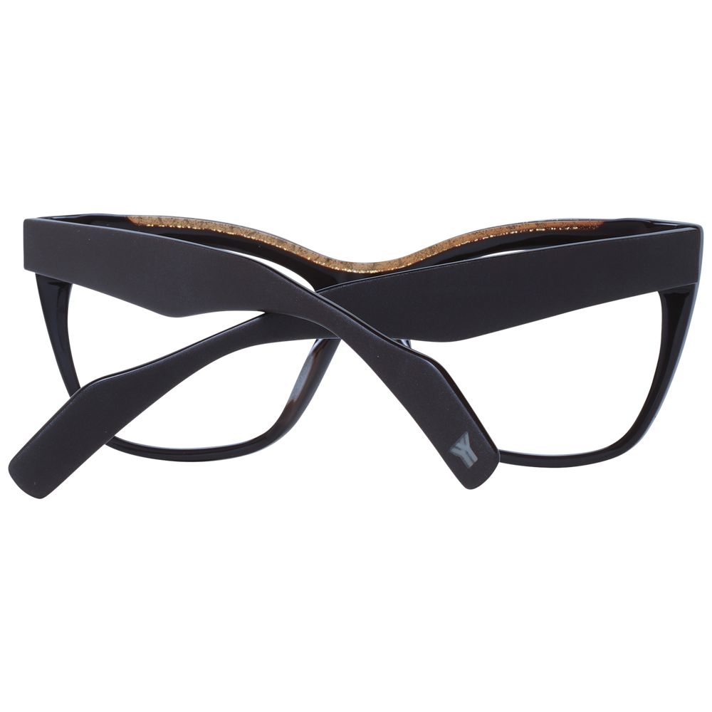 Yohji Yamamoto Braunes Unisex-Brillengestell