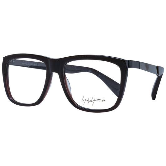 Yohji Yamamoto Braunes Unisex-Brillengestell