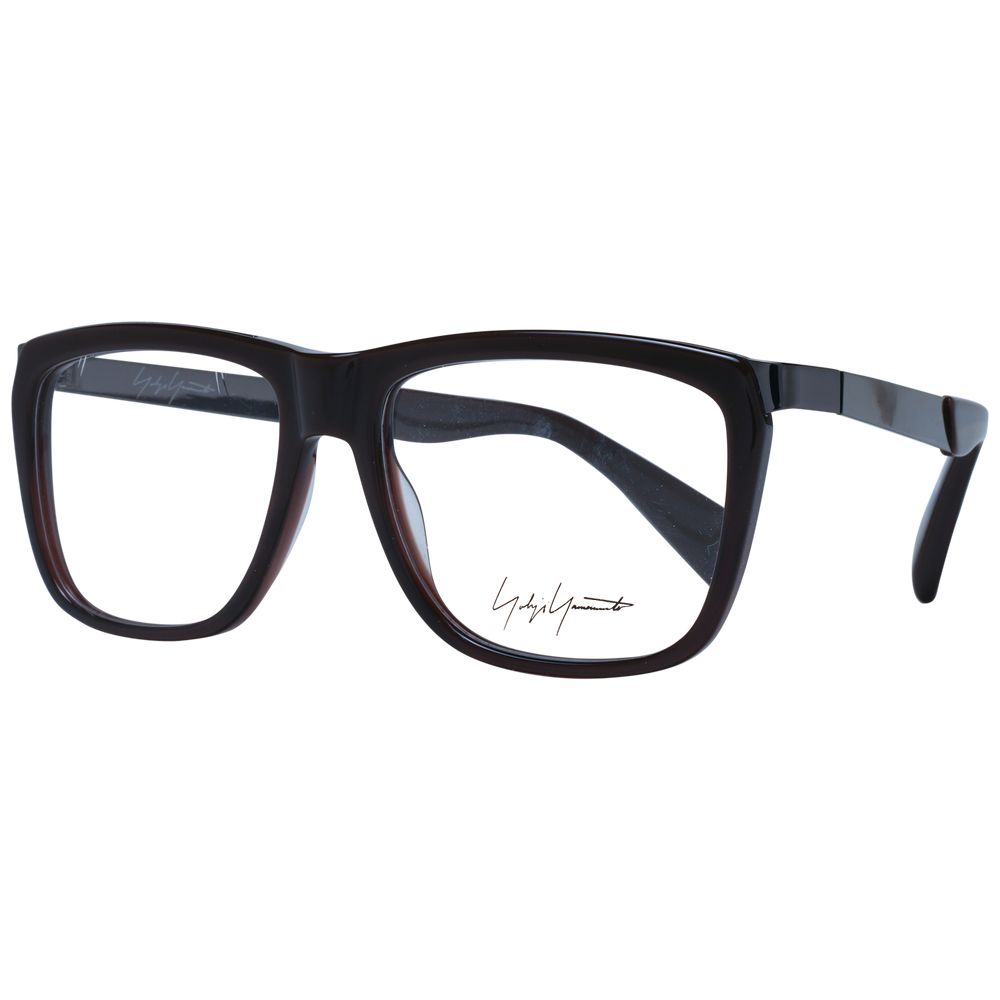 Yohji Yamamoto Braunes Unisex-Brillengestell