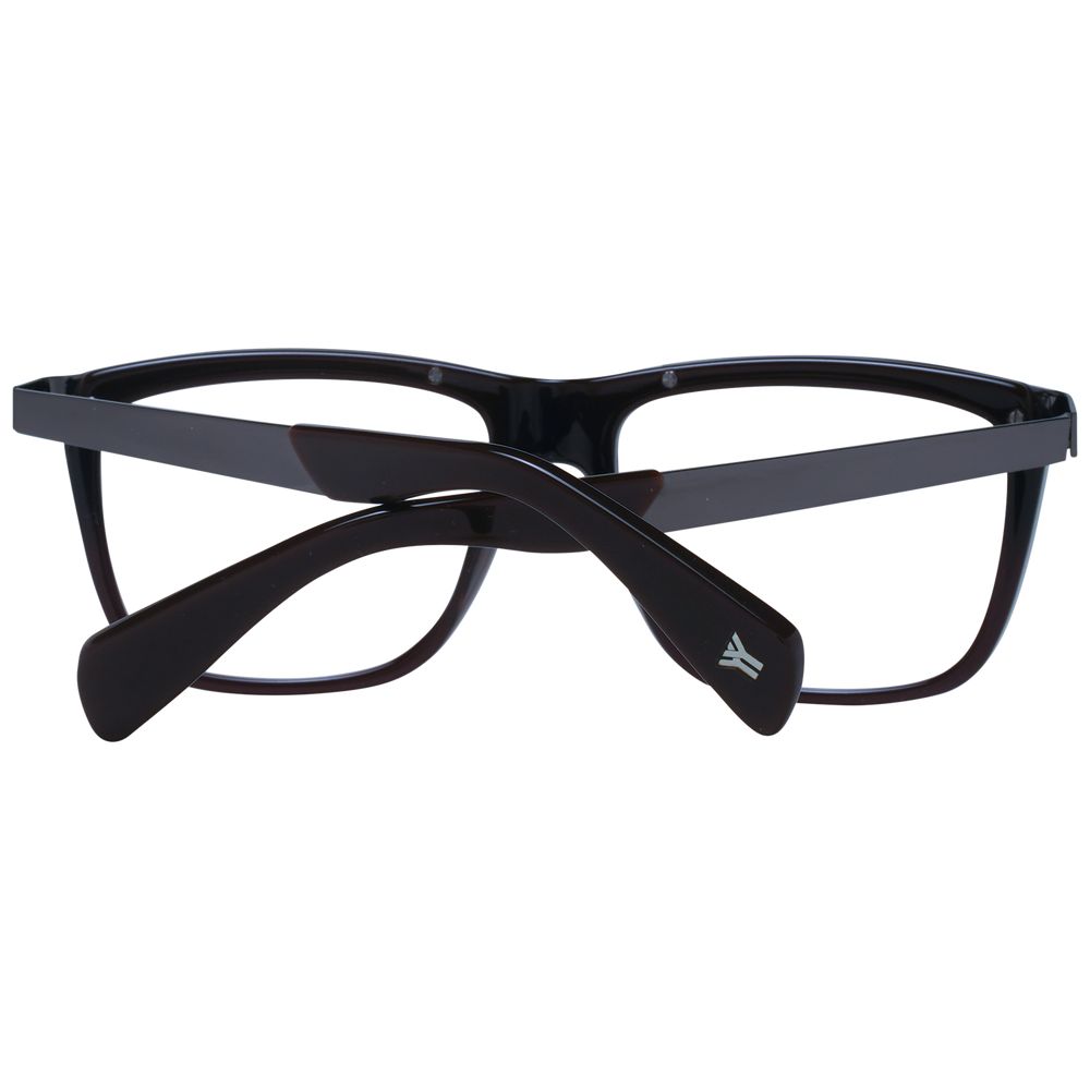 Yohji Yamamoto Braunes Unisex-Brillengestell