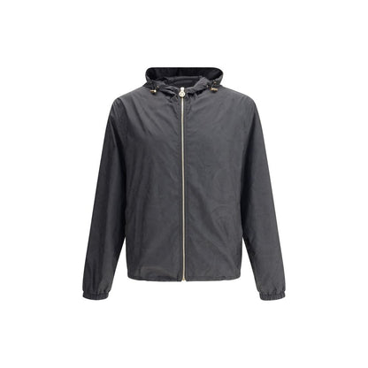Versace Black Polyester Shell Jacket
